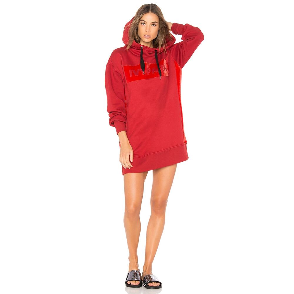 IVY PARK X REVOLVE Chilli red oversized Logo Hoodie size L